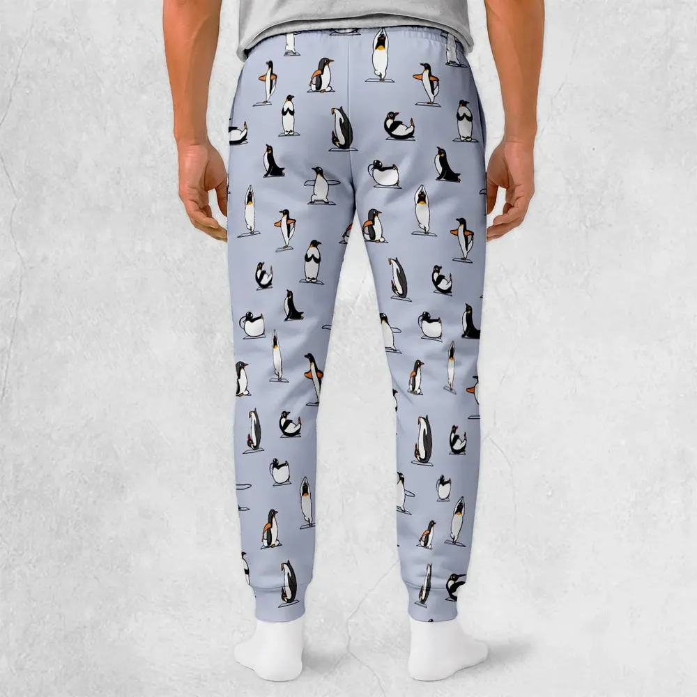Penguin Yoga Pattern Sweatpants - 2