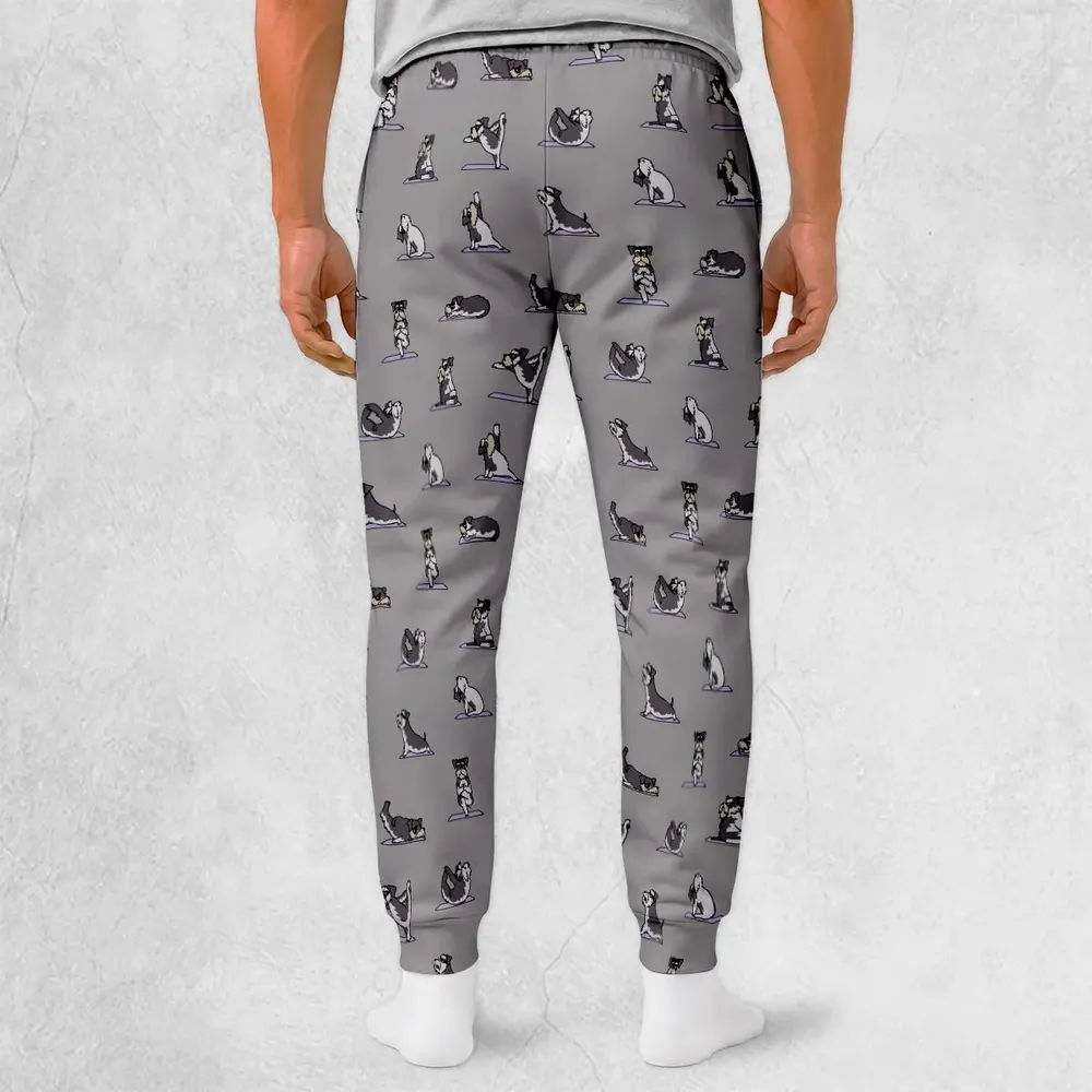 Miniature Schnauzer Yoga Pattern Sweatpants - 2