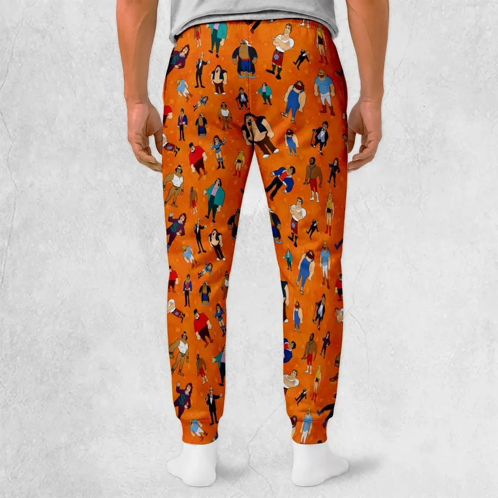80s Hulk Rock 'n' Wrestling Characters Sweatpants - 2