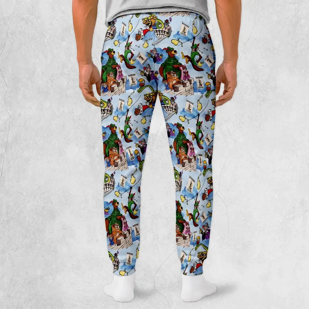 Robin Hood Characters Pattern Sweatpants - 2