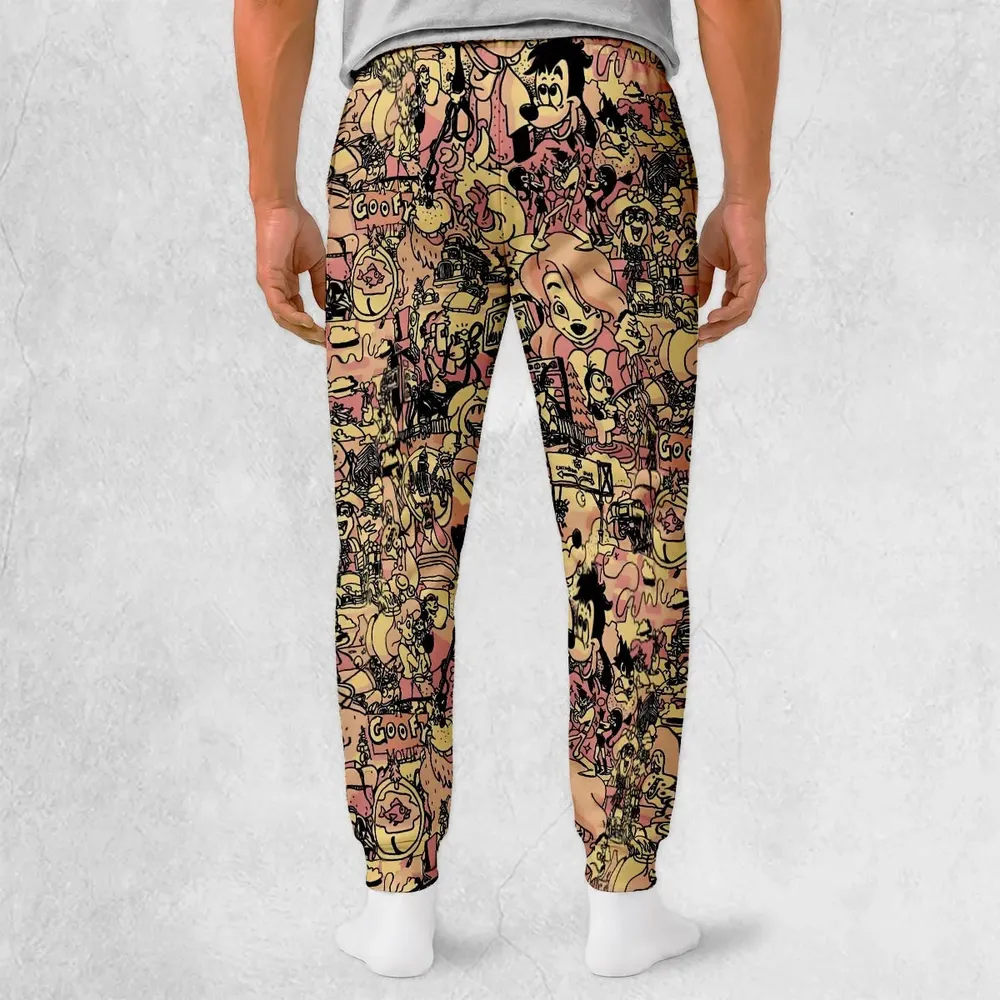 Goofy Movie Collage Sweatpants - 2