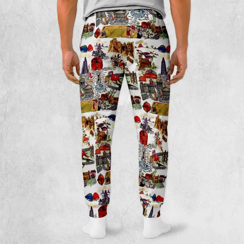 History Of Bedrock Flintstones Sweatpants - 2