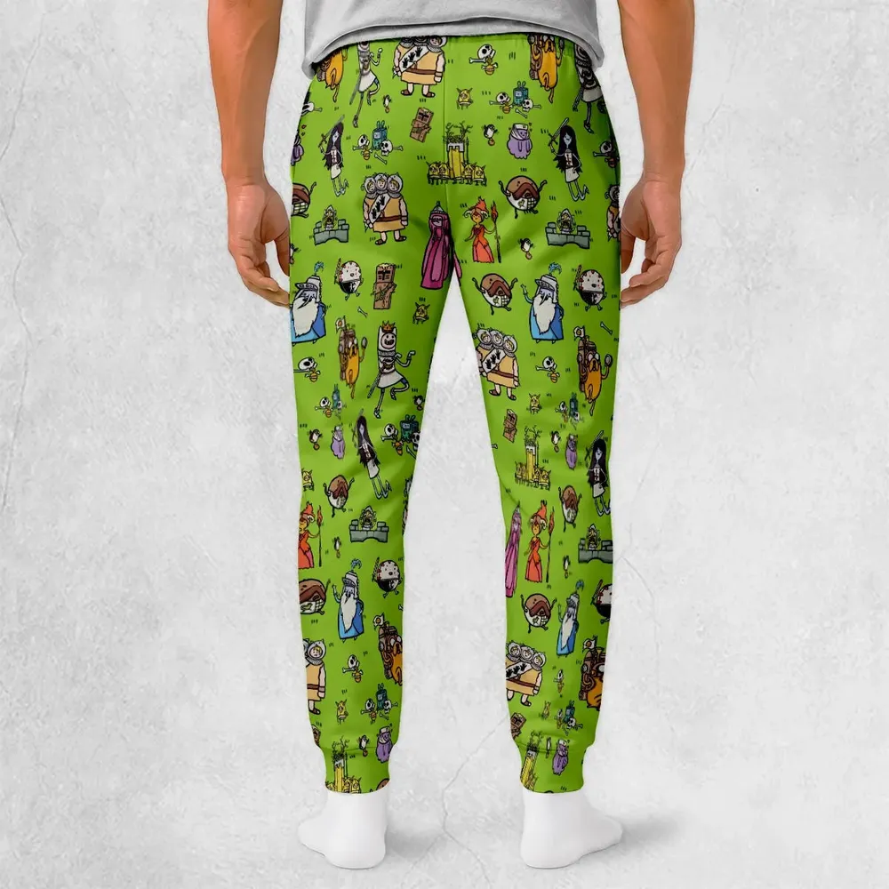 Finn Holy Adventure Adventure Time and Monty Python and the Holy Grail Sweatpants - 2