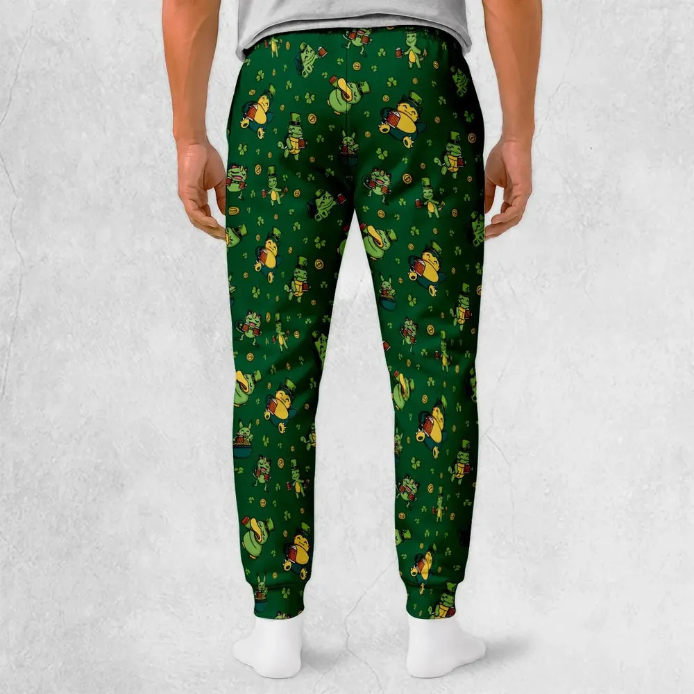 Happy St. Patrick day Pokemon Green Sweatpants - 2