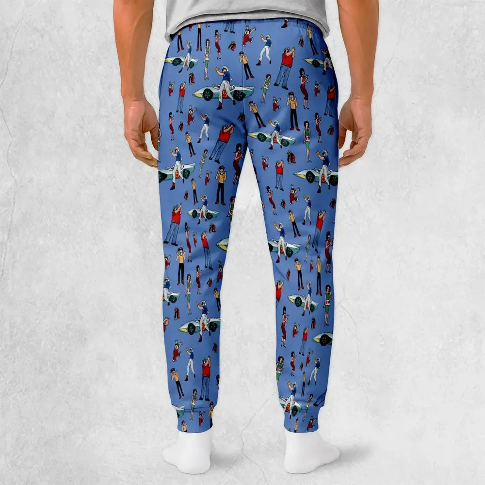 Speed Racer Characters Pattern Sweatpants - 2