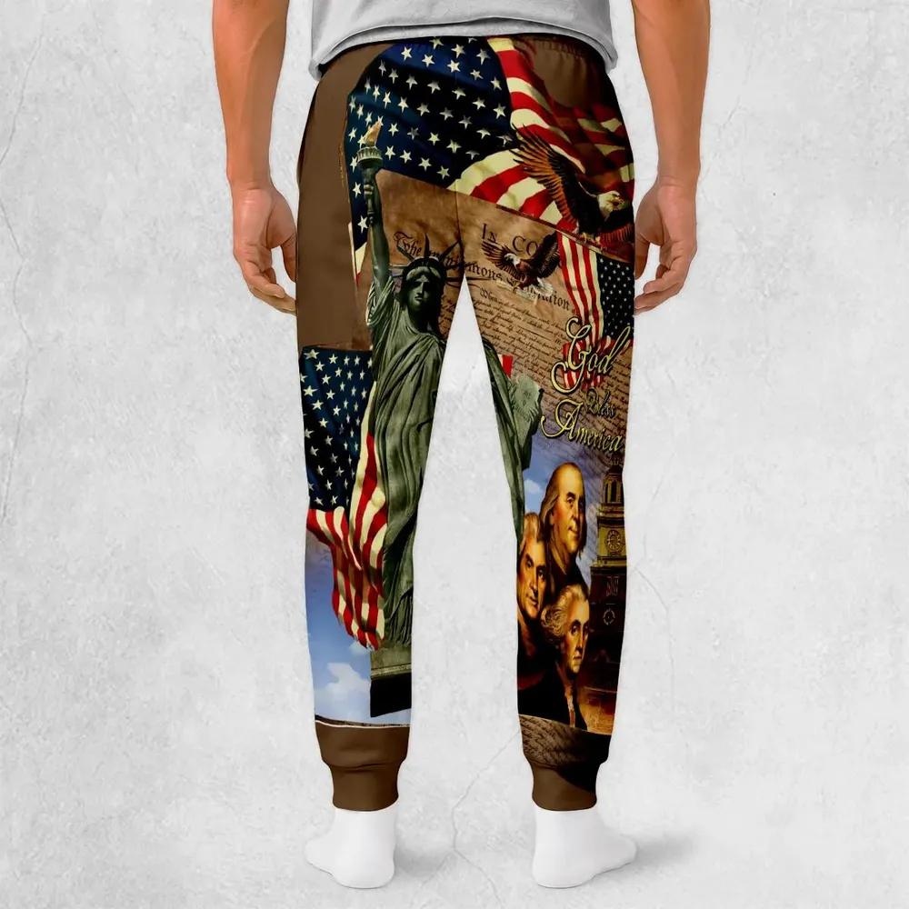 America We The People Patriotism Sweatpants - 2
