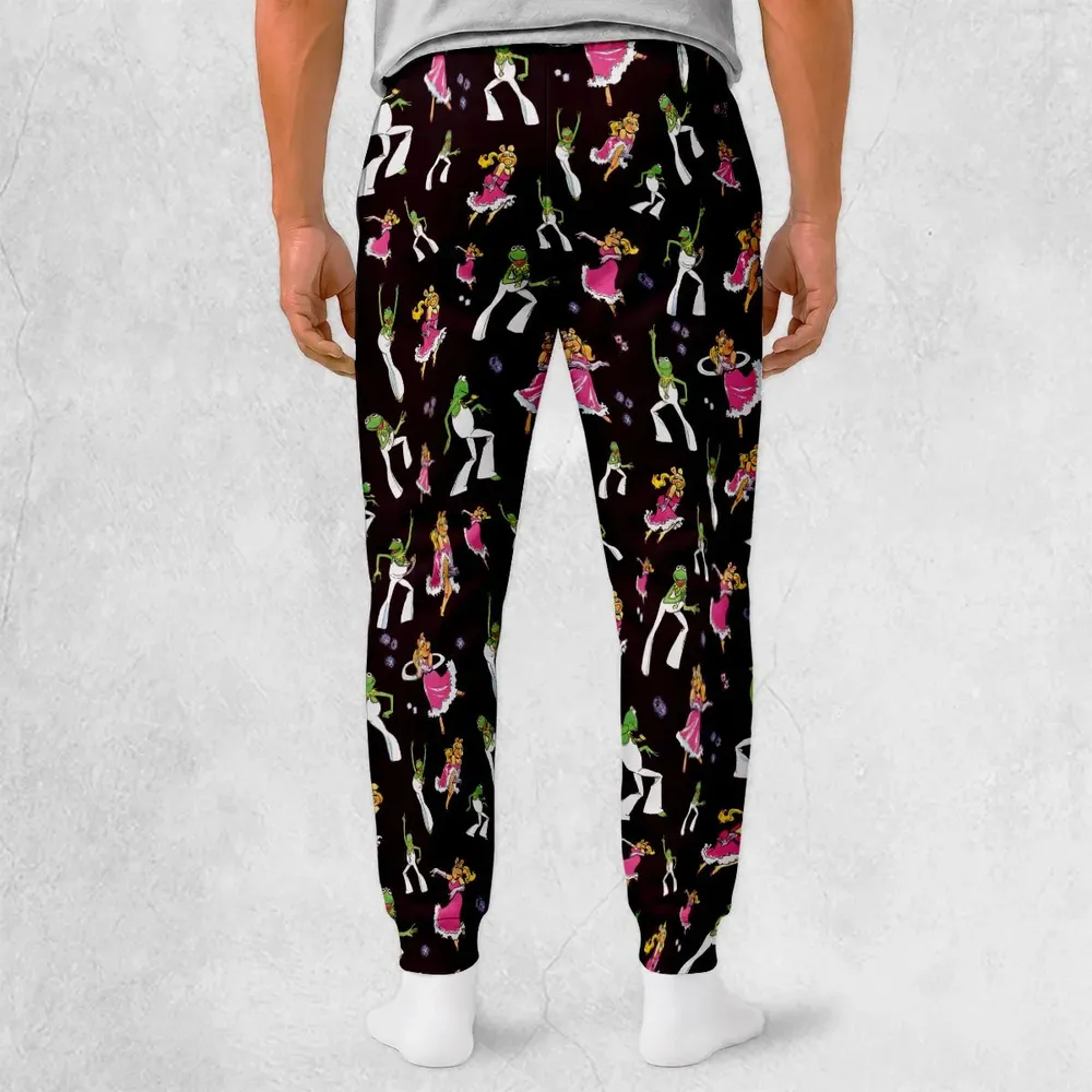 Disco Couple Kermit And Piggy The Muppet Show Sweatpants - 2