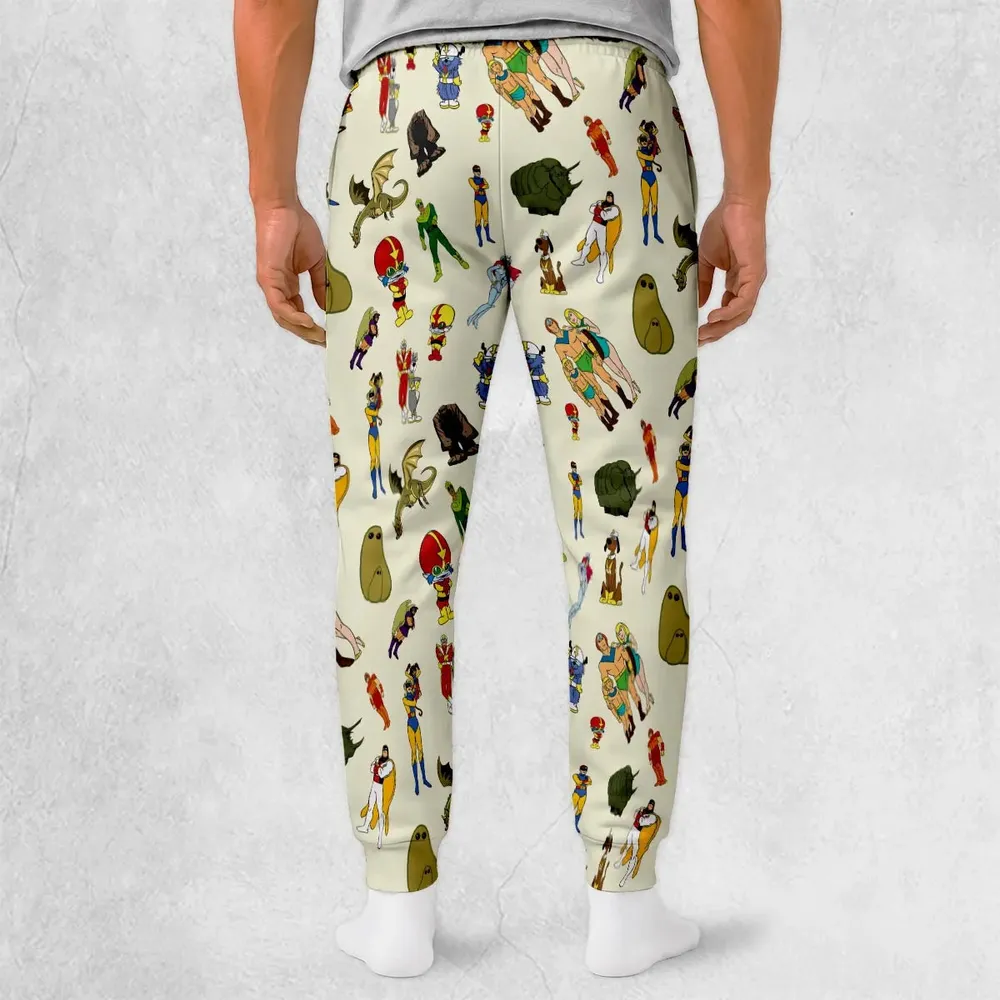 Herculoids and The Rest Of Hanna Barbera Space Stars Sweatpants - 2