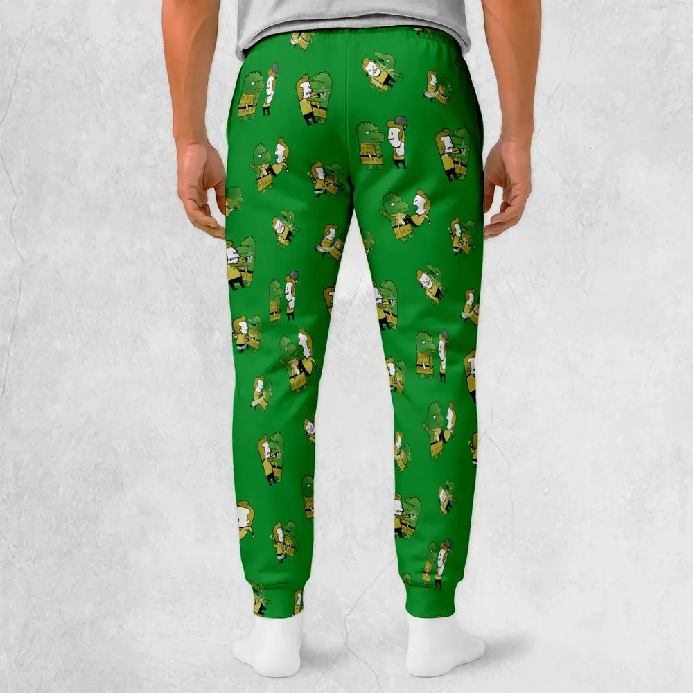 Kirk-Fu With Gorn Star Trek Sweatpants - 2