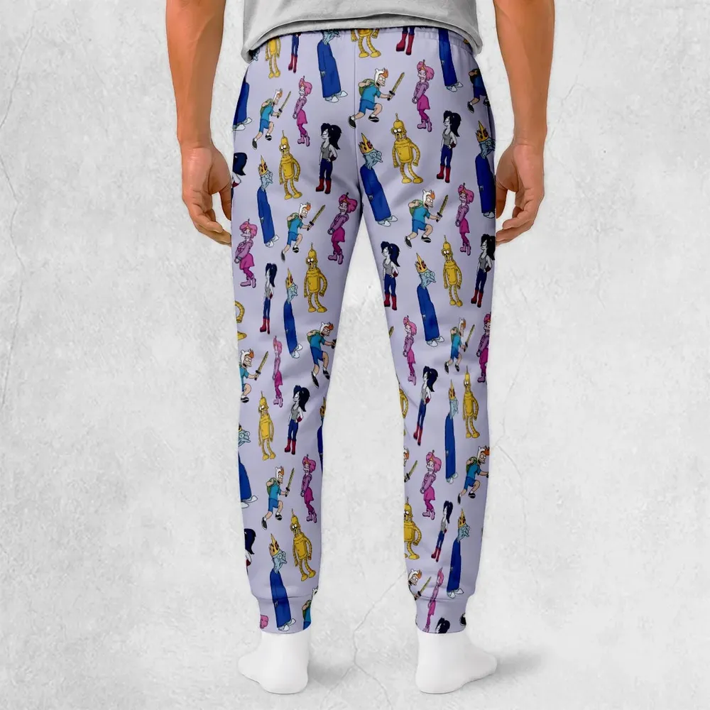 Future Time Futurama Adventure Time Mashup Sweatpants - 2