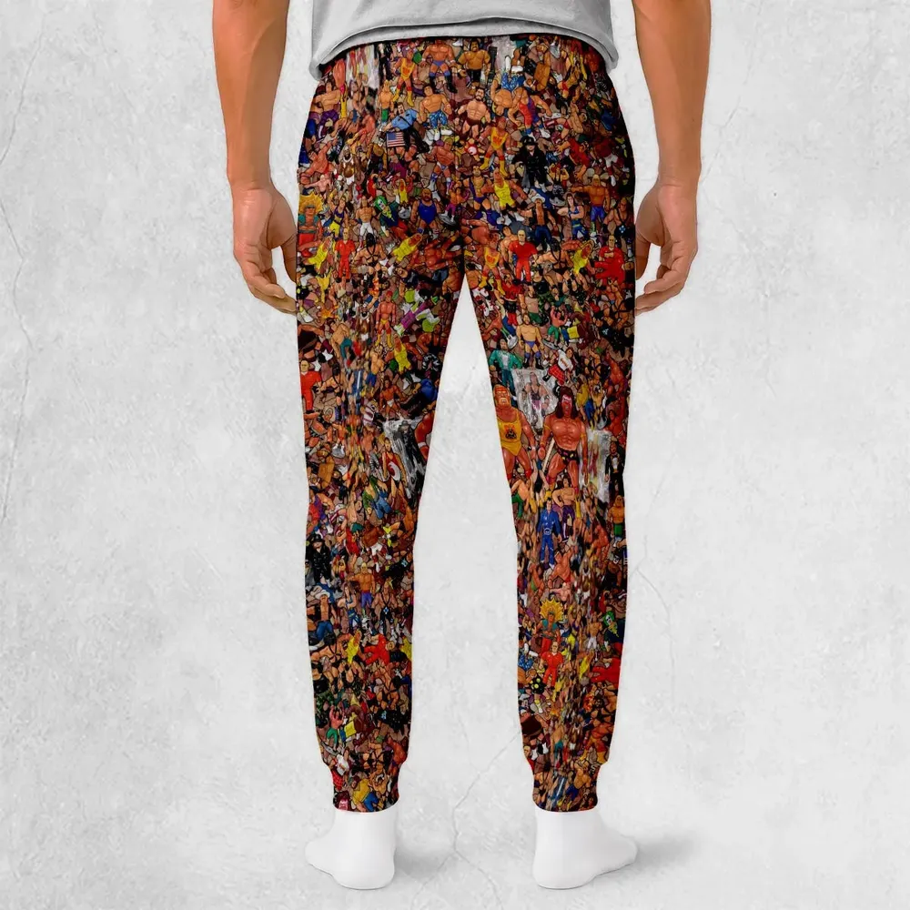 Wrestling Hulk Hogan and Buddies Figures Sweatpants - 2