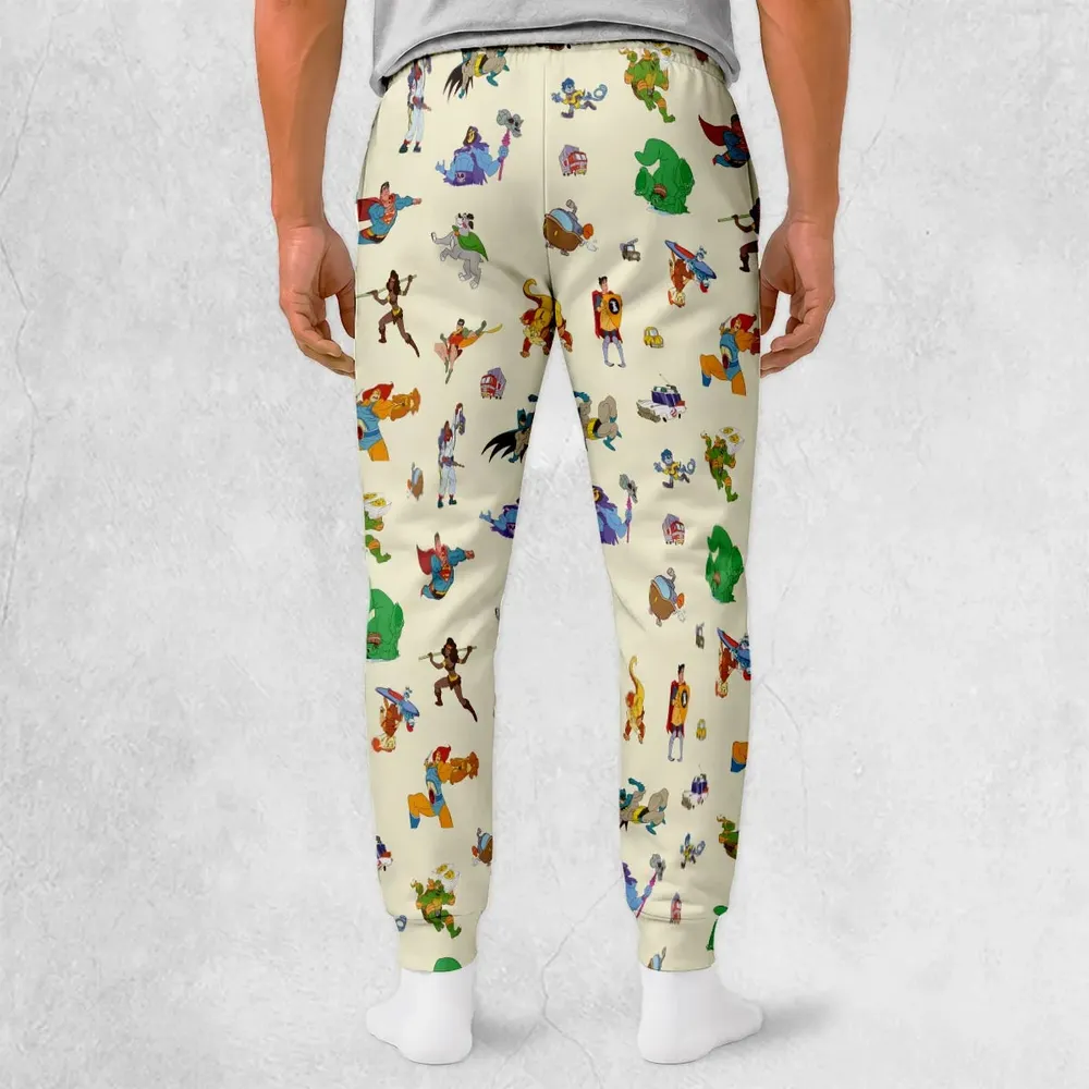 80s Classic Cartoon Characters Sweatpants - 2