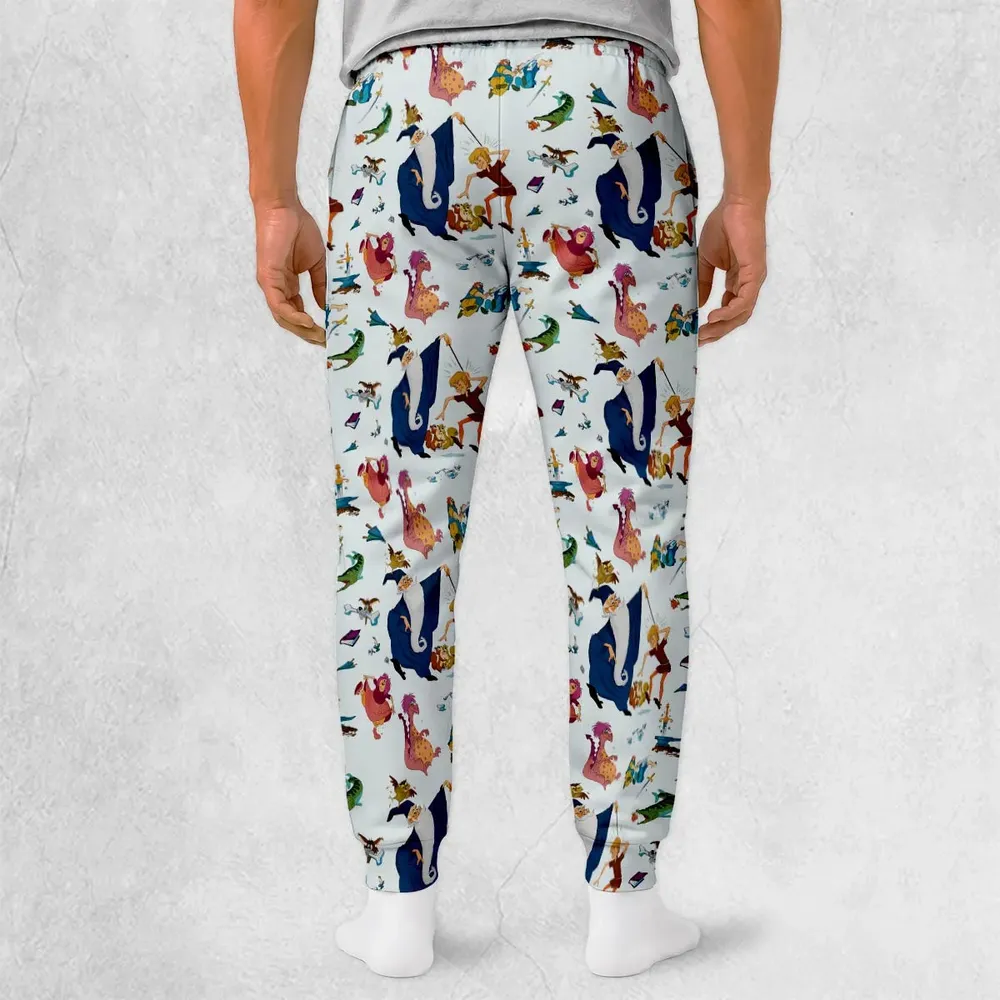 Sword in the Stone Pattern Sweatpants - 2