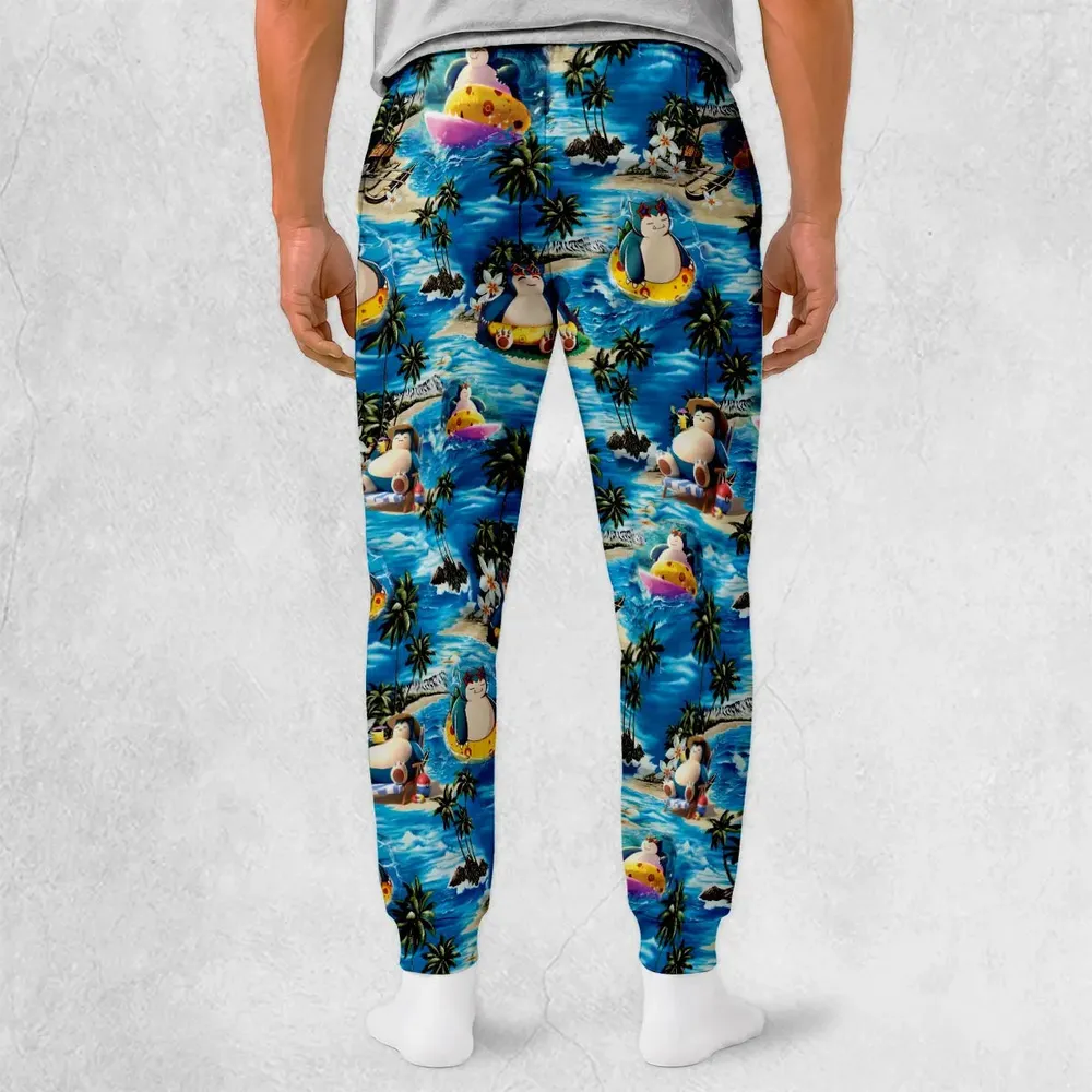 Snorlax Surfing Summer Vibes Sweatpants - 2