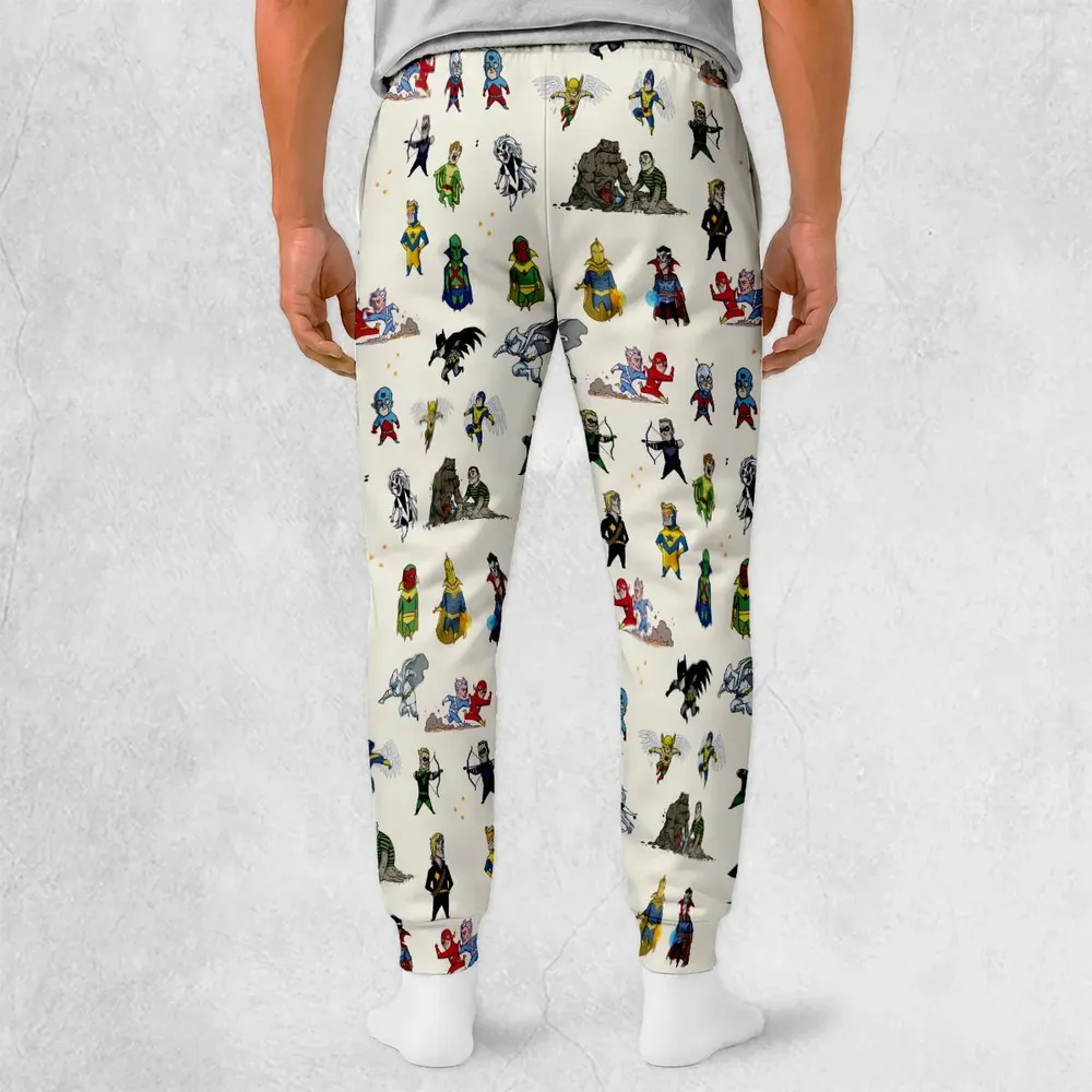 Chillin' and Battle Marvel vs DCU Sweatpants - 2
