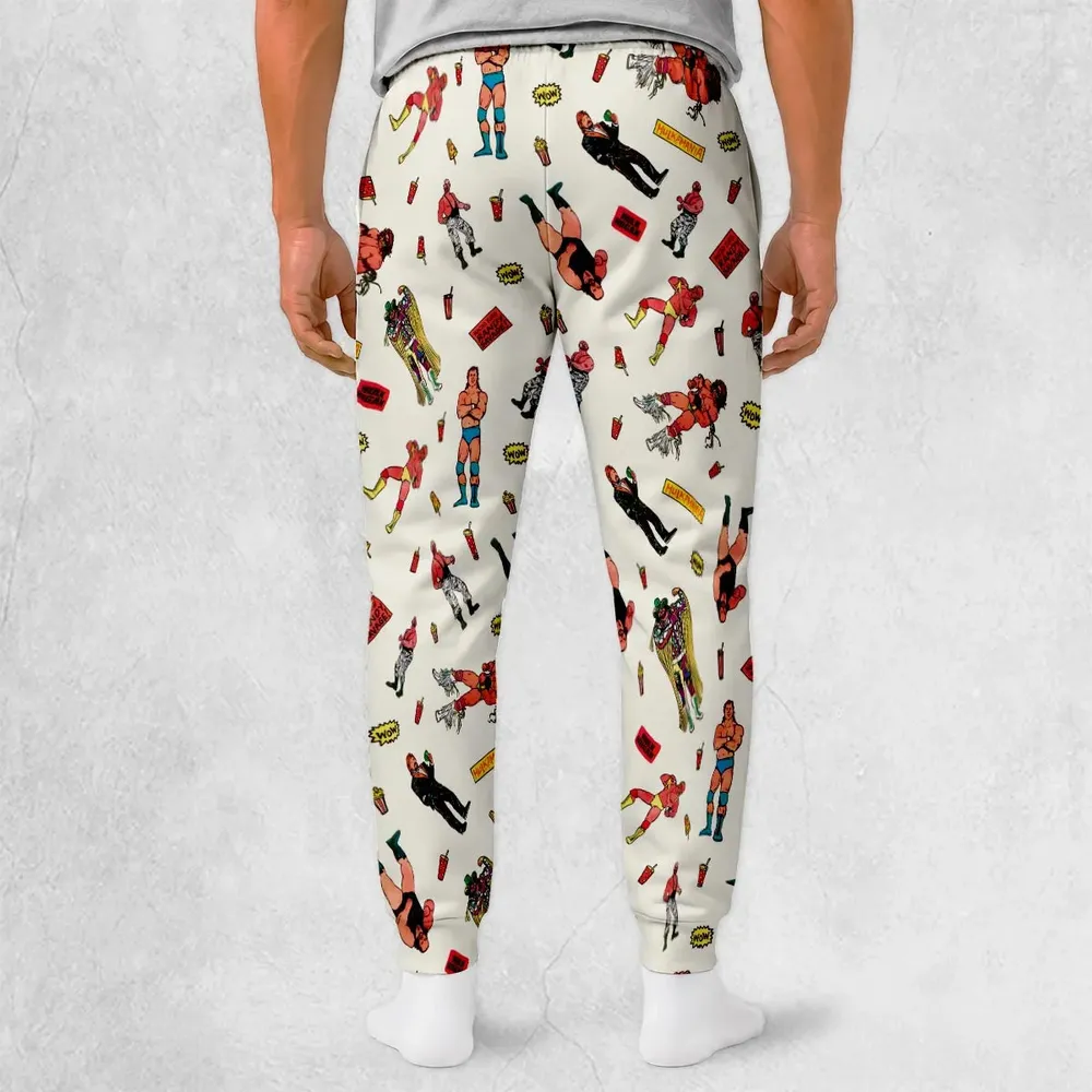 Wrestling Superstars Hulk Hogan Macho Man Logos Sweatpants - 2