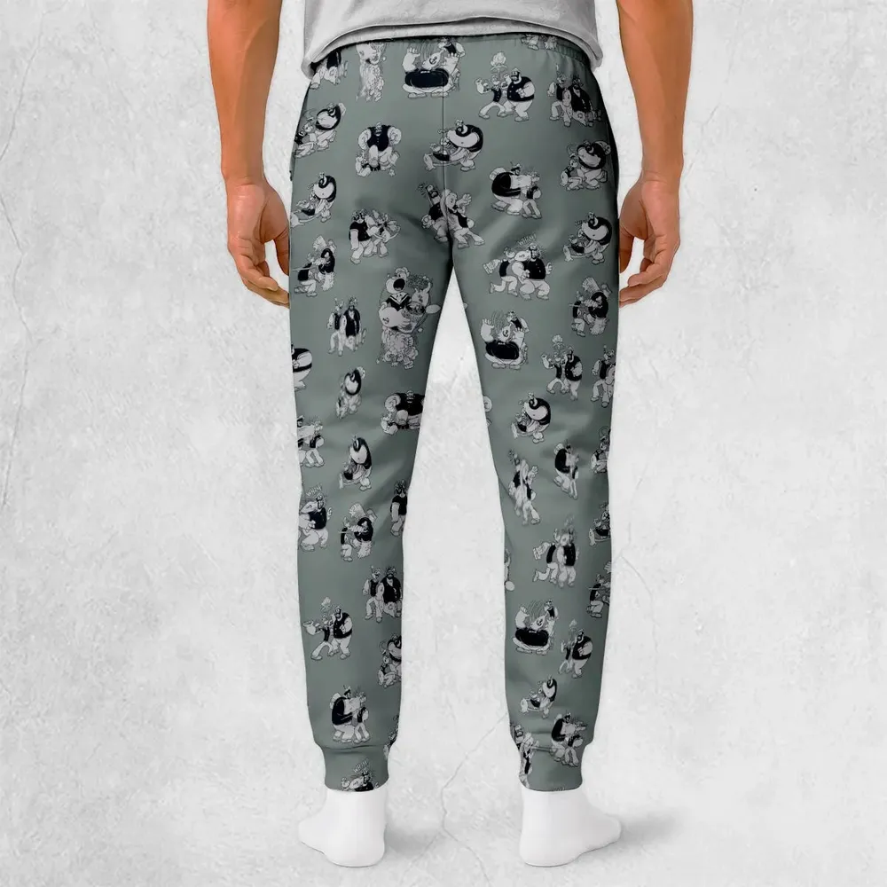 60s Sailors Battle Pattern Sweatpants - 2