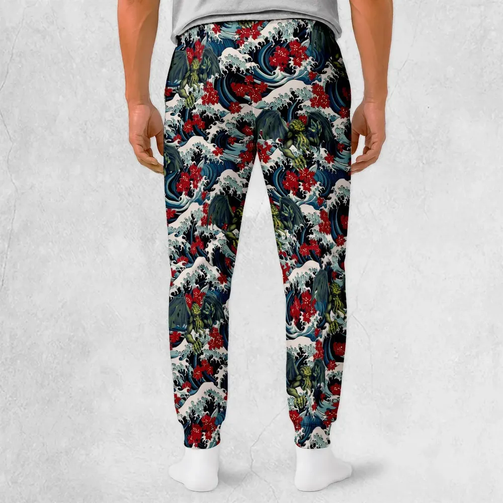 Great Waves Cthulhu Sweatpants - 2