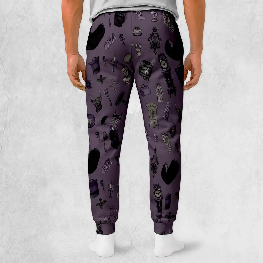 Welcome Foolish Mortals Haunted Mansion Sweatpants - 2