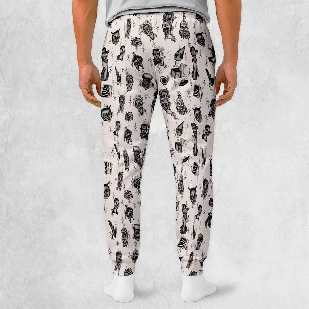 The Twilight Zone Characters Pattern Sweatpants - 2
