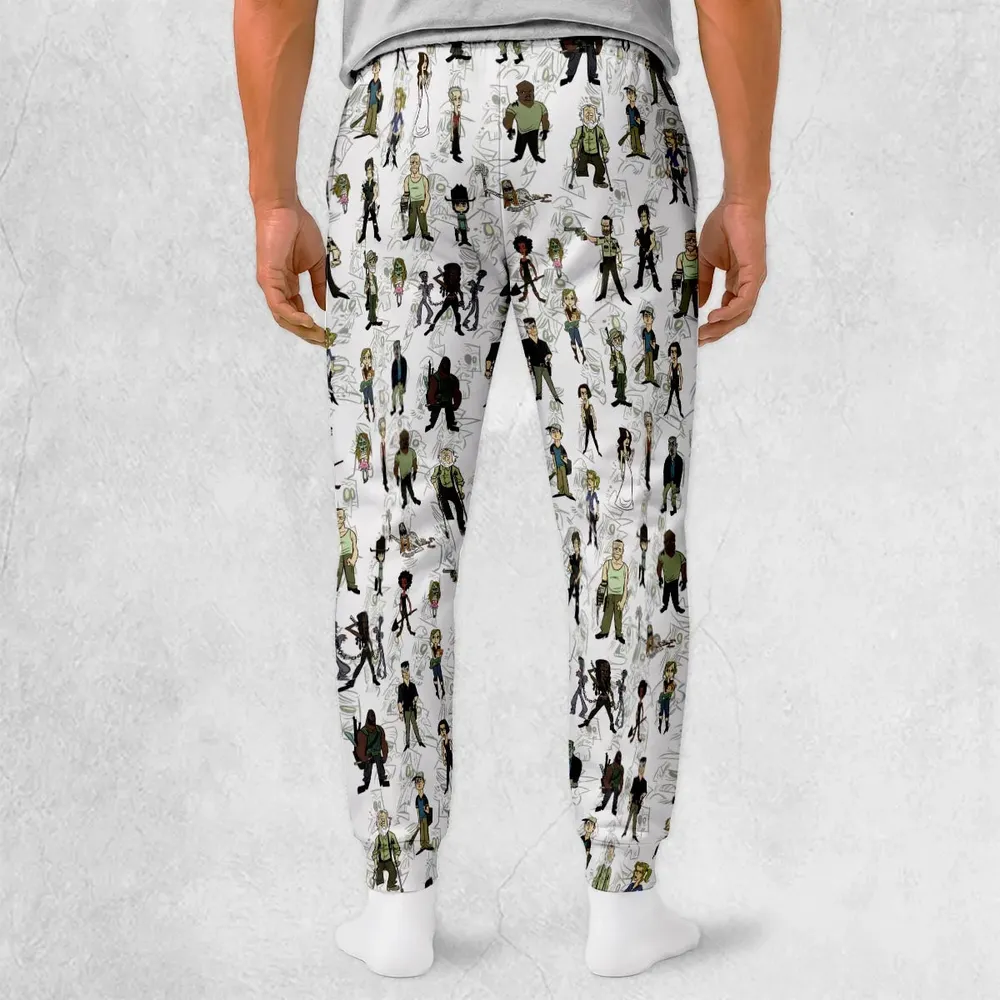 The Walking Dead Characters as Cartoons Sweatpants - 2
