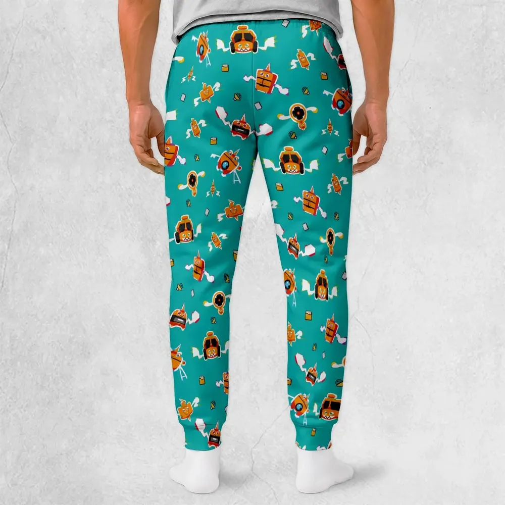Pixel Rotom Electric Pokemon Sweatpants - 2