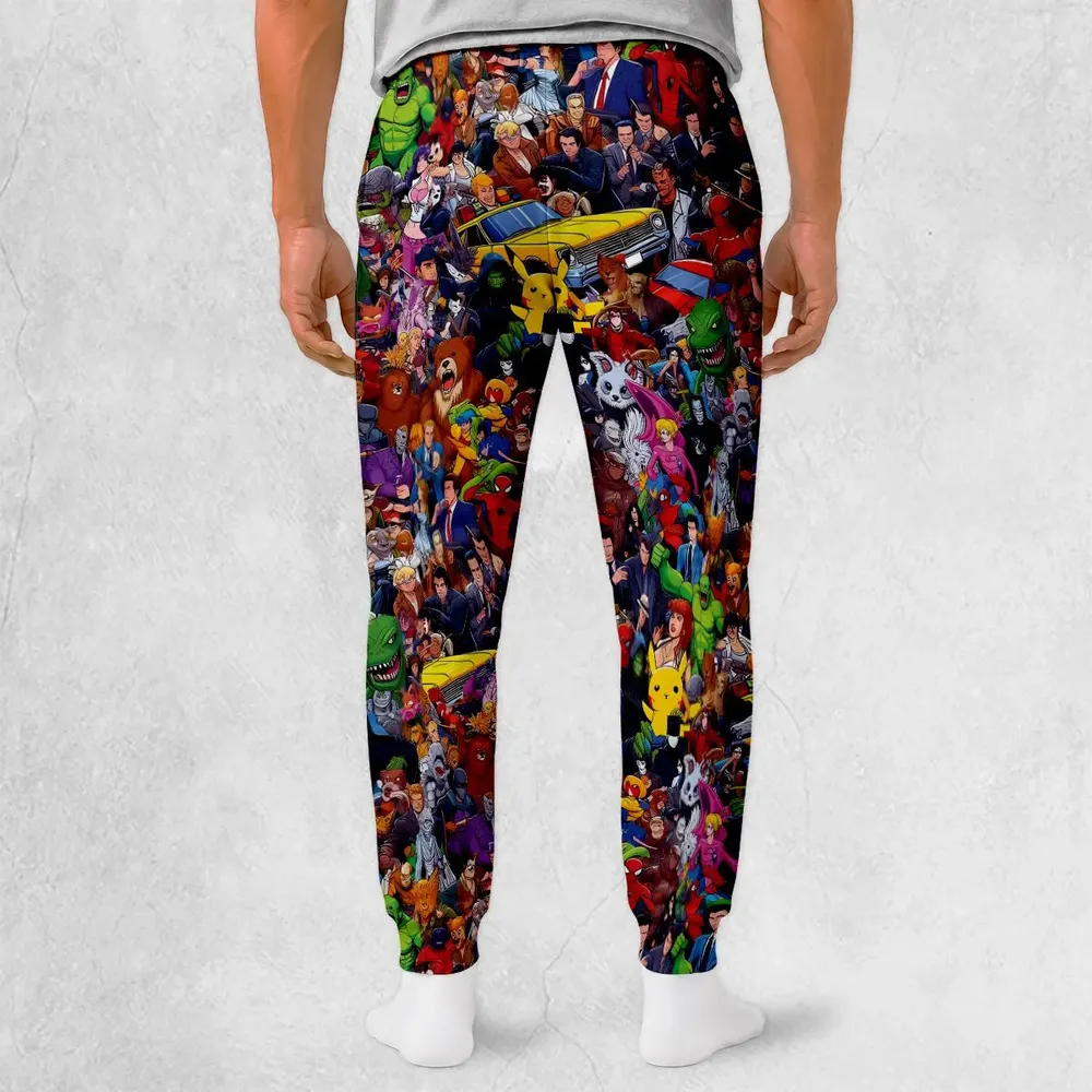All-Genre Cartoon Mashup Sweatpants - 2