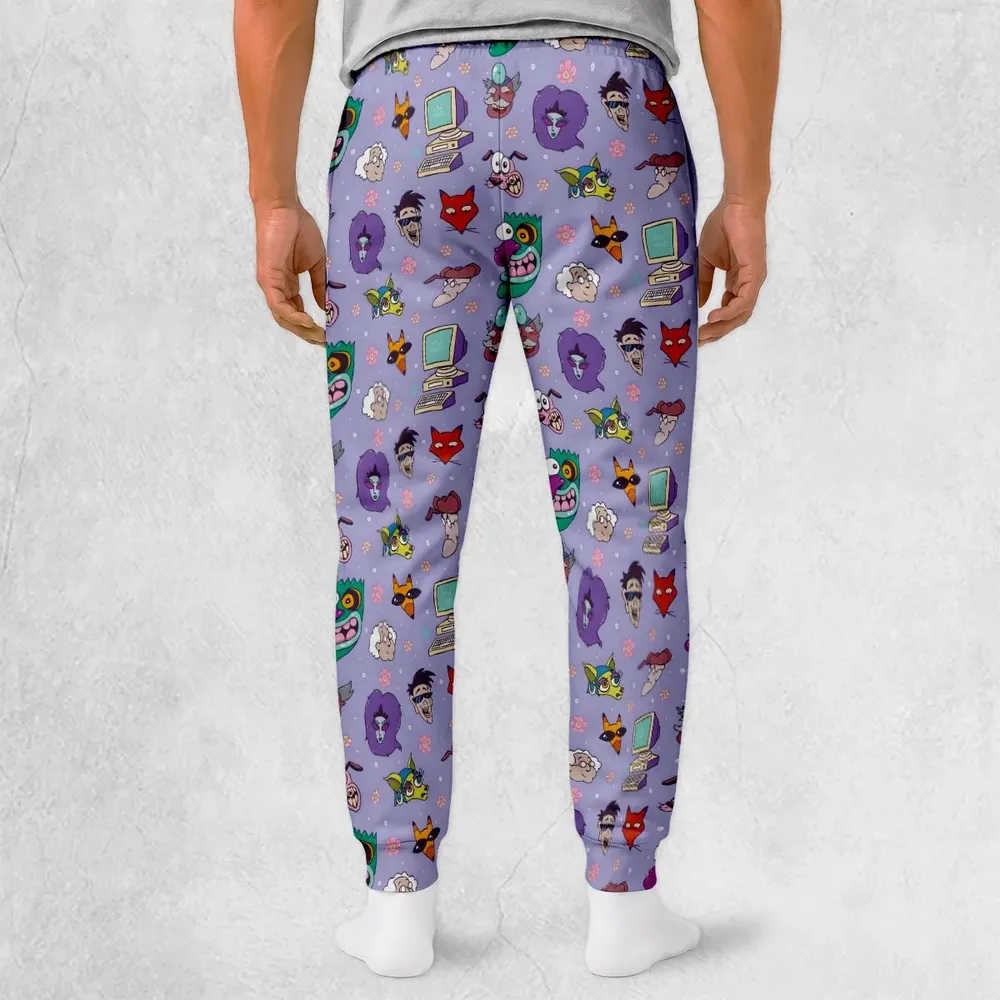 Floral Courage Courage the Cowardly Dog Sweatpants - 2