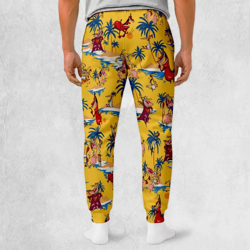 Cow Chicken Red Guy Sweatpants - 2