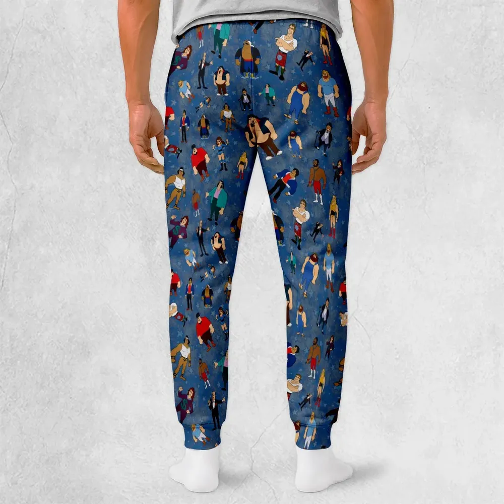80s Hulk Rock 'n' Wrestling Characters Sweatpants - 2