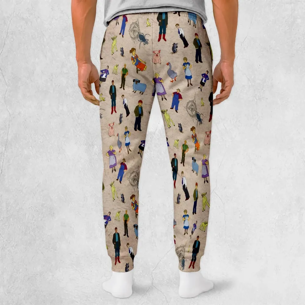 Beloved Children's Tale Charlotte's Web Cartoon Characters  Sweatpants - 2
