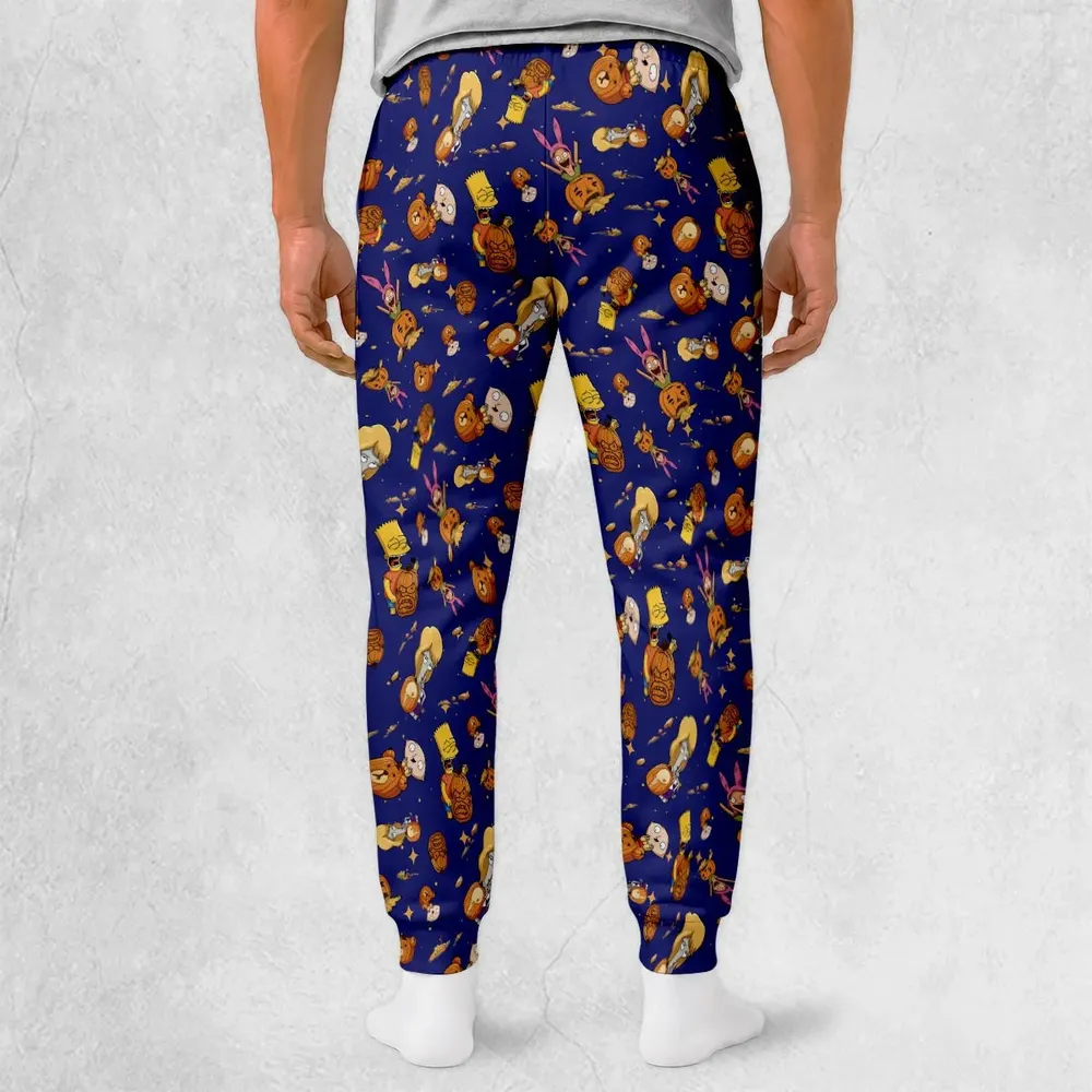 Great Pumpkin Cartoon Mashup Sweatpants - 2