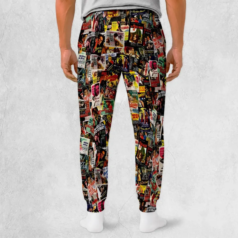 Film Noir Poster Collage Sweatpants - 2