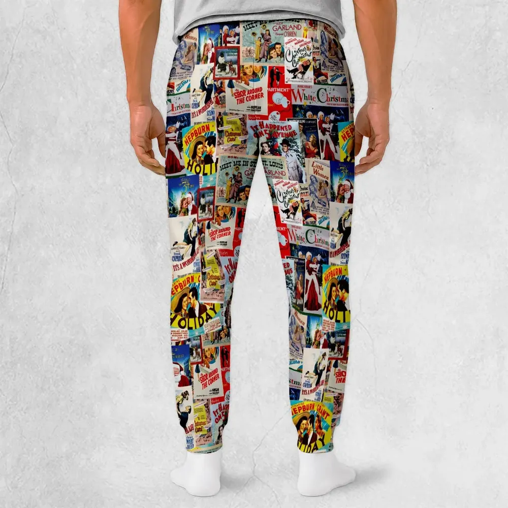 Hollywood Classic Christmas Movie Collage Sweatpants - 2