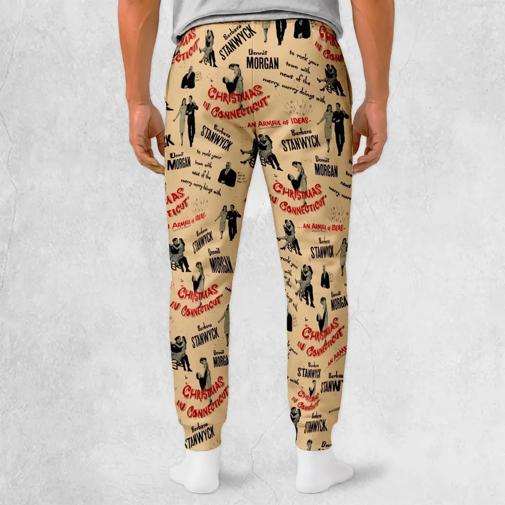 Retro Christmas connecticut Sweatpants - 2