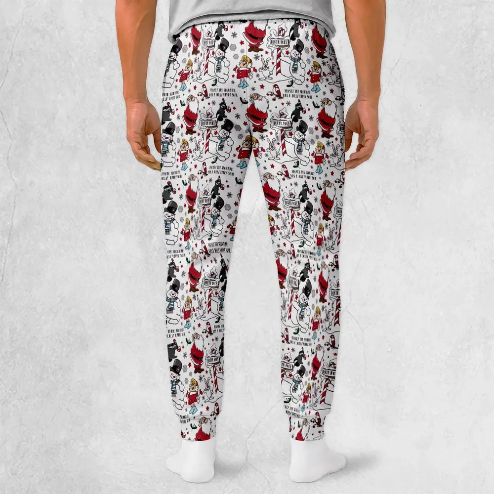 Classic Frosty Seamless Pattern Sweatpants - 2