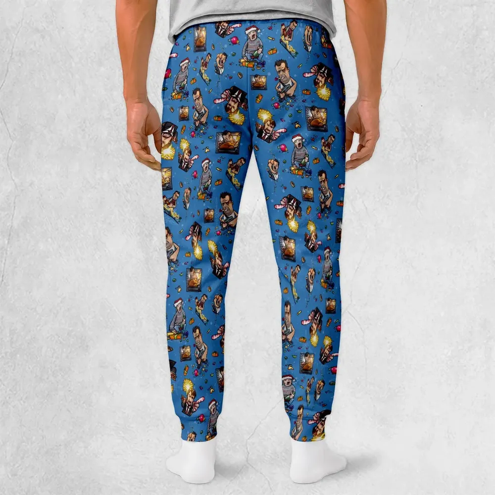 Christmas Action Movie Sweatpants - 2