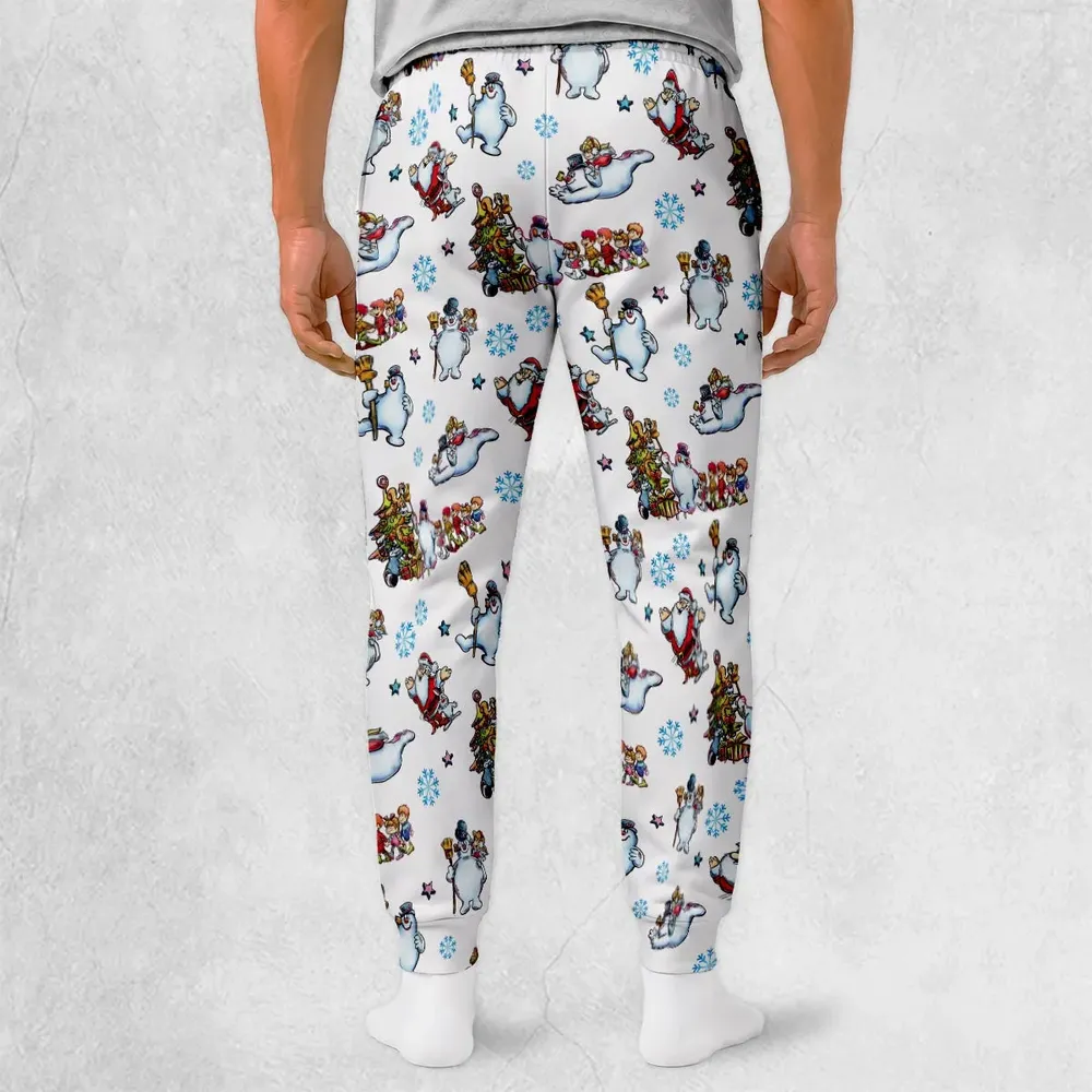 Vintage Xmas Frosty The Snowman Sweatpants - 2