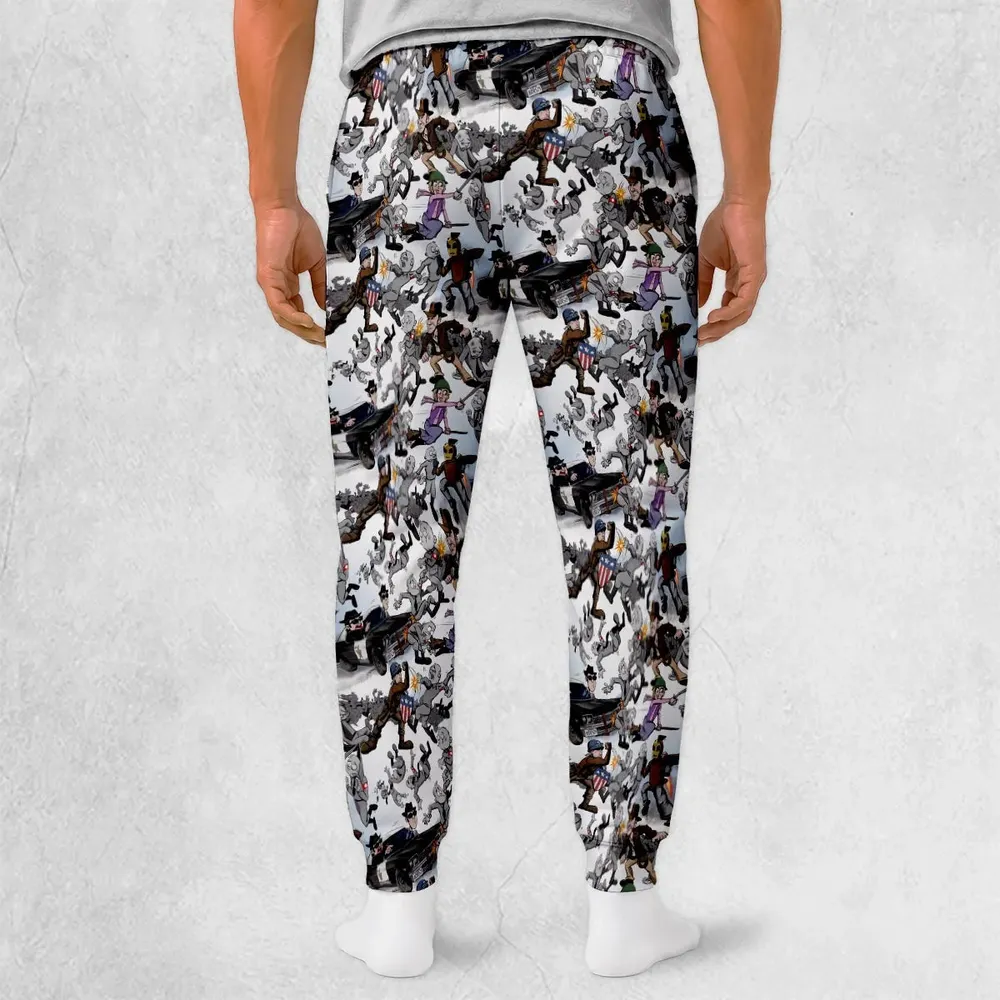 This cartoon kills fascists Sweatpants - 2