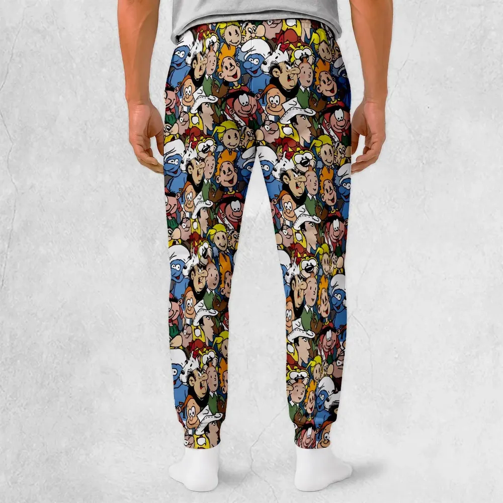 Belgium Comic Characters Sweatpants - 2