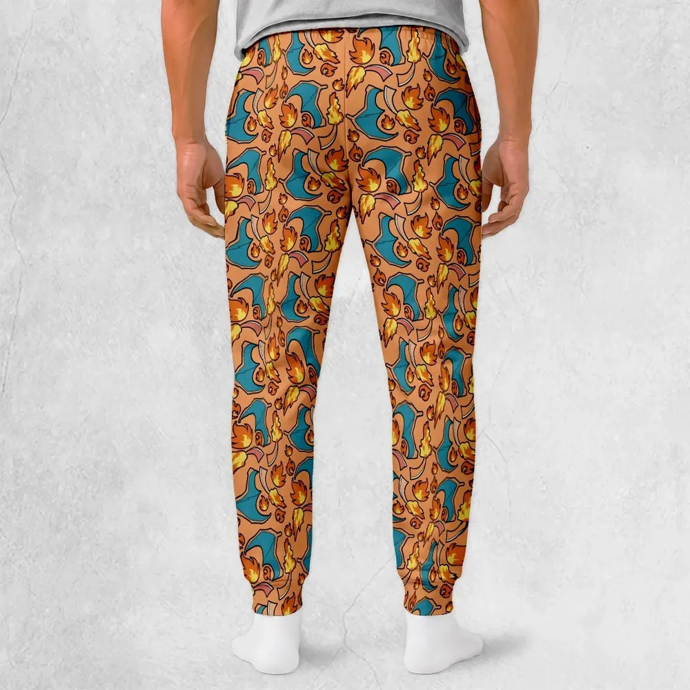 Flame Monster Collage Sweatpants - 2