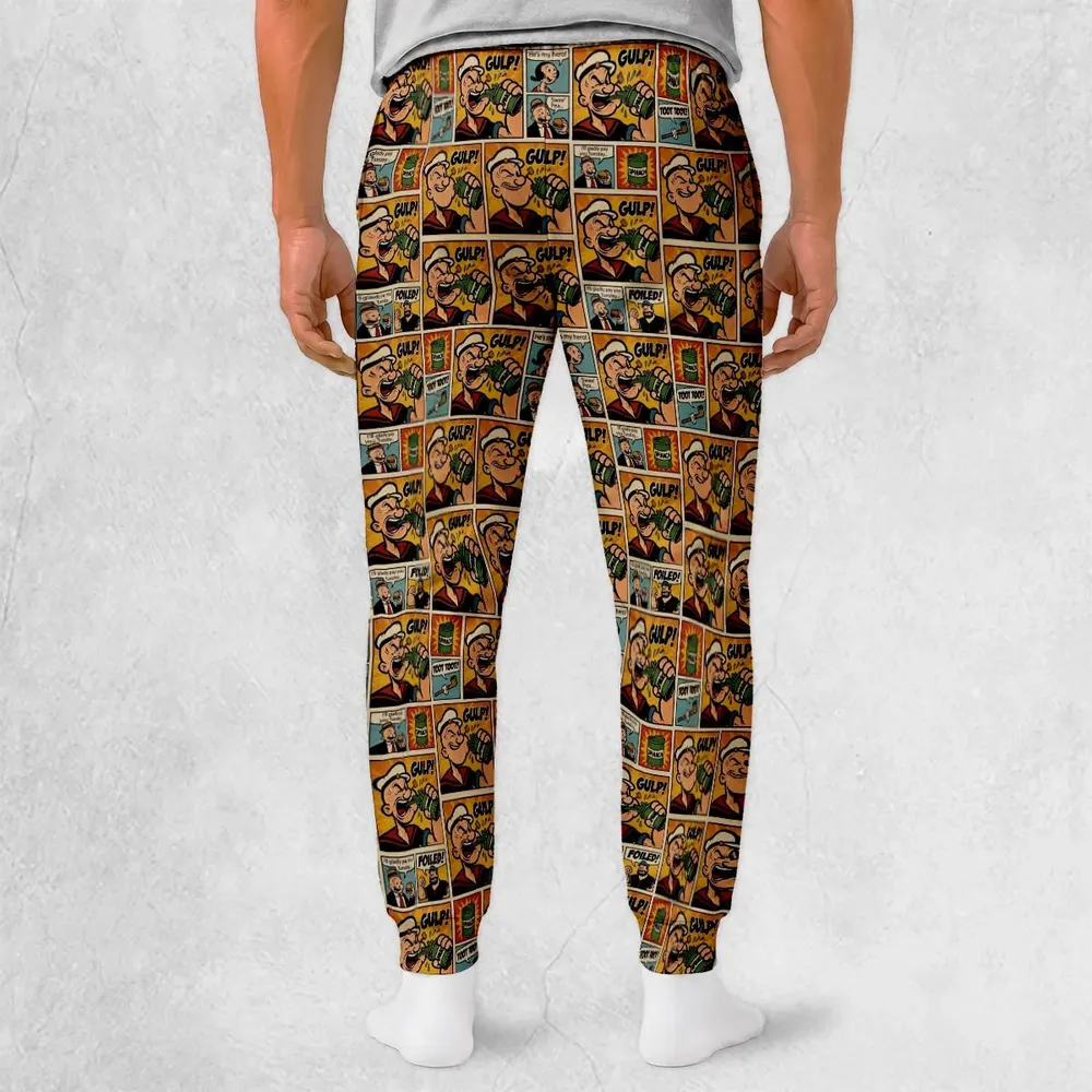 Popeye Seamless Pattern Sweatpants - 2