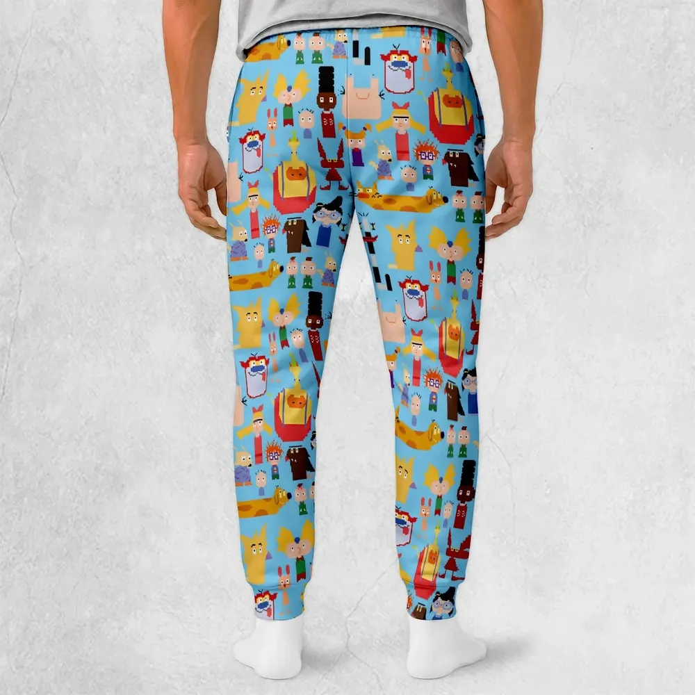 90's Carton Pixel Sweatpants - 2