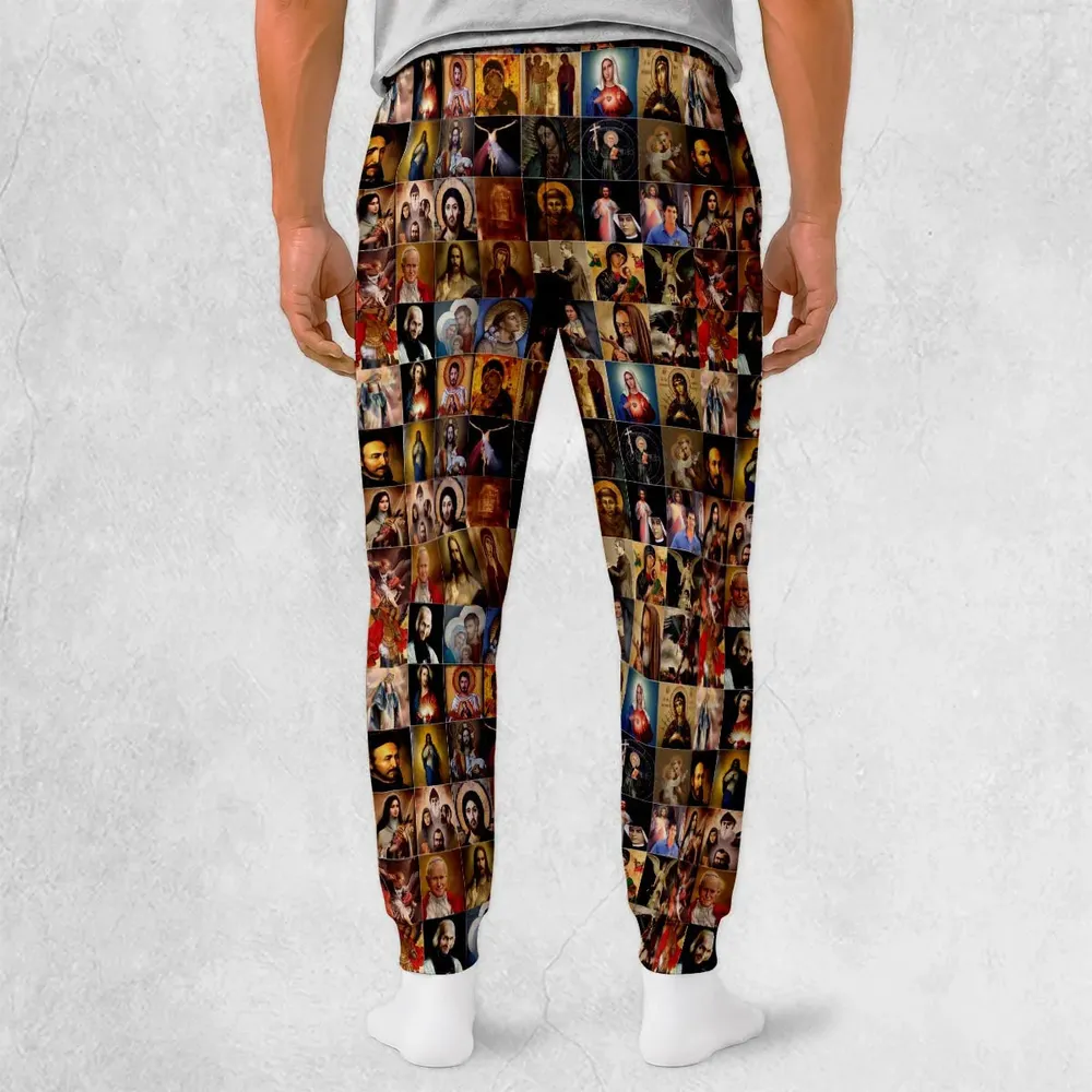 Saints Jesus Mary I trust in You Sweatpants - 2