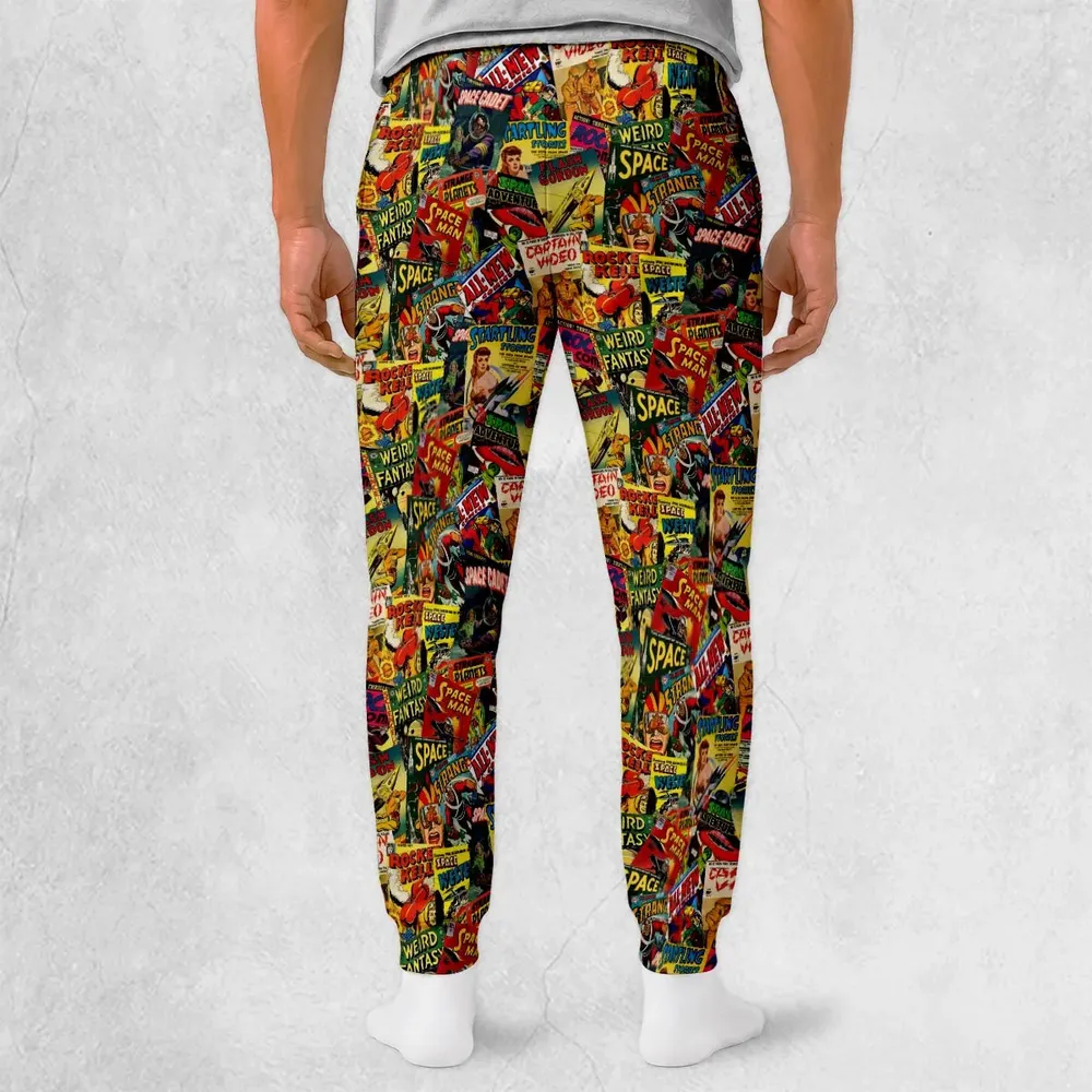 Vintage Science Fiction Sci-Fi Sweatpants - 2