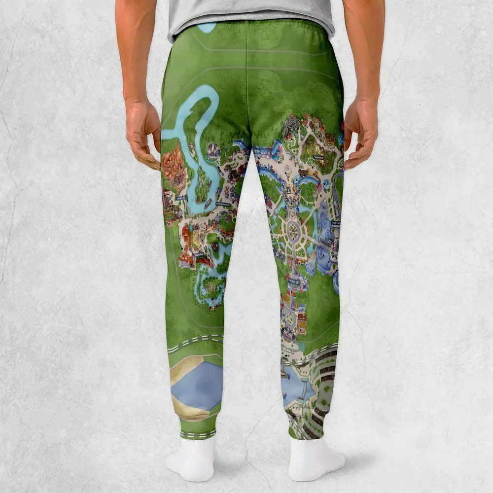 Magical Kingdom Park Map Sweatpants - 2