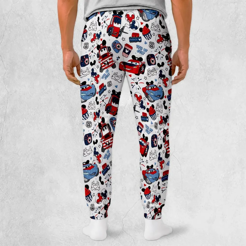 4th of July Cars Sweatpants - 2