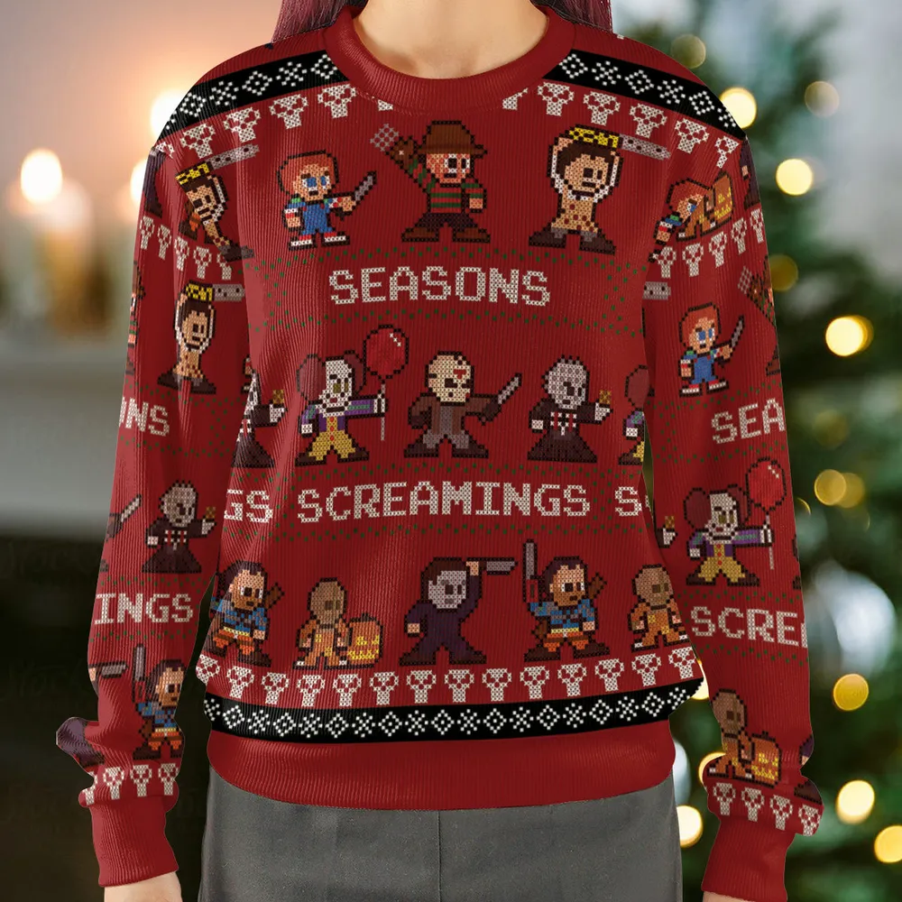 Seasons Screamings Ugly Christmas Sweatshirt - 2