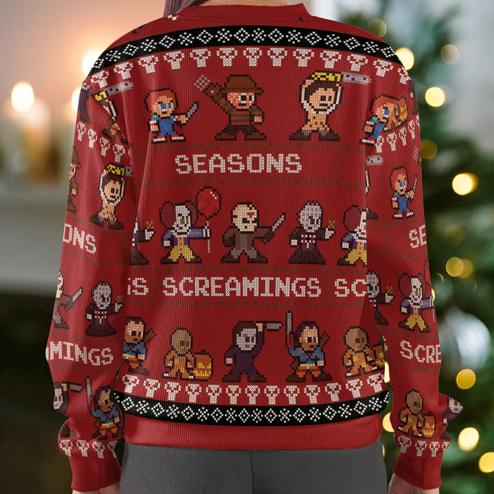 Seasons Screamings Ugly Christmas Sweatshirt - 3