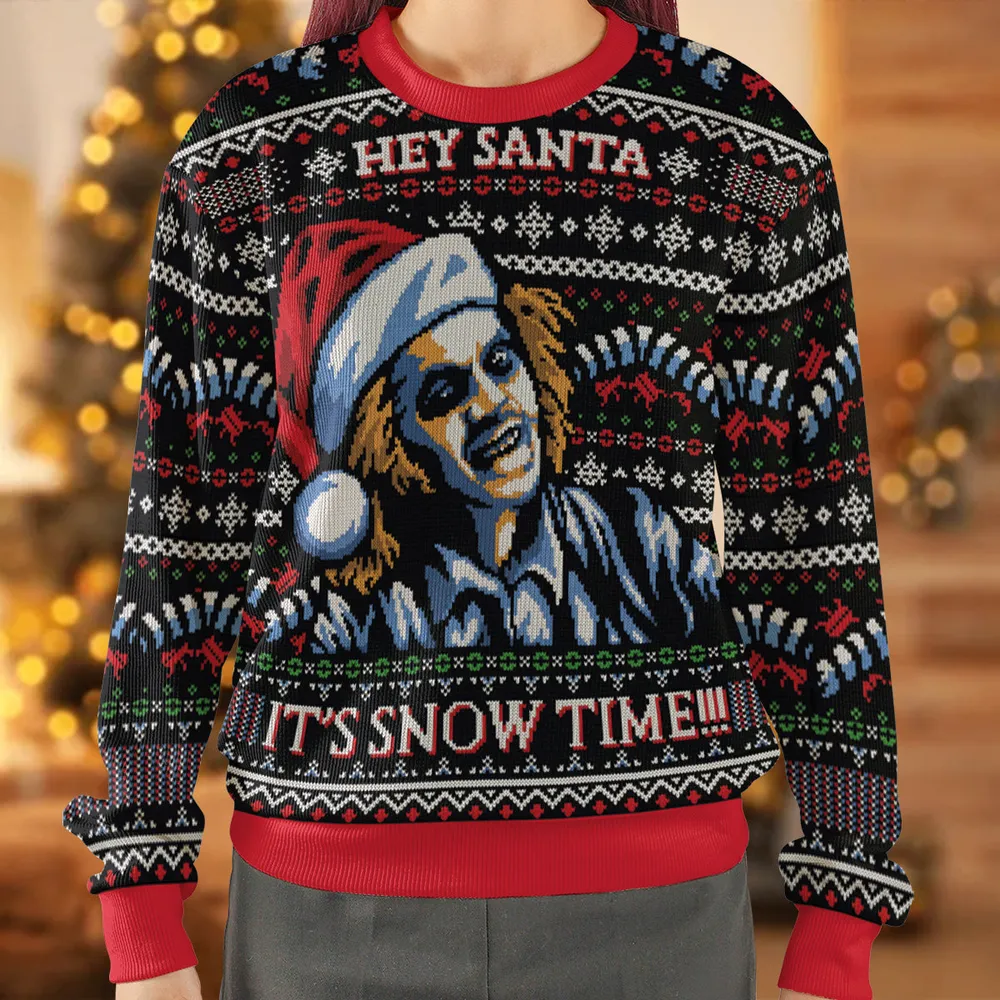 It's Snow Time Ugly Christmas Sweatshirt - 2
